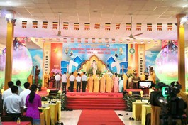 Trang nghiêm Đại lễ Phật đản Phật lịch 2569 của Phật giáo H.Bình Chánh tại tu viện Kim Cang, ngày 10-5