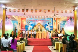 Trang nghiêm Đại lễ Phật đản Phật lịch 2569 của Phật giáo H.Bình Chánh tại tu viện Kim Cang, ngày 10-5