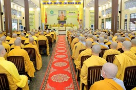 Lễ khai hạ của Phật giáo tỉnh Bình Dương tại tổ đình Hội Khánh (Thủ Dầu Một)