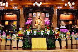 Pháp tướng Hòa thượng Thích Tâm Khai tôn trí tại tổ đường chùa Diệu Pháp (P.13, Q.Bình Thạnh, TP.HCM)