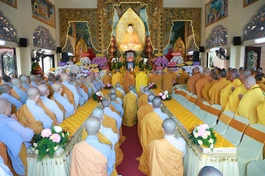 Trang nghiêm Lễ tưởng niệm Trưởng lão Hòa thượng Thích Tâm Châu và Ni trưởng Thích nữ Như Giác tại Quan Âm tu viện (P.Cầu Kiệu, TP.HCM)