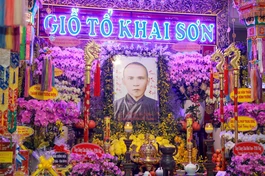 Di ảnh Hòa thượng Thích Đạo Thanh tại chùa Pháp Hoa (P.Đức Nhuận, TP.HCM) - Ảnh: Nguyên Tài/BGN