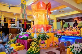 Trang nghiêm Lễ hoàn đàn Dược Sư thất châu tại tổ đình Giác Lâm - Ảnh: Tâm Quý