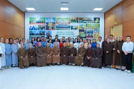 Ấm áp buổi họp mặt thân mật tổng kết, kết thúc nhiệm kỳ của Ban Thông tin - Truyền thông Phật giáo TP.HCM và Nhóm đồng hành cùng truyền thông Phật giáo - Ảnh: Trung Thắng/BGN