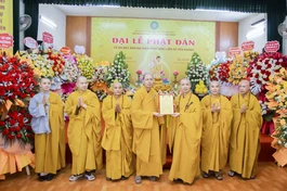 Tân Ban Đại diện Phật giáo liên xã Yên Khánh nhận quyết định chuẩn y nhân sự