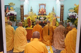 Trang nghiêm Lễ tưởng niệm húy nhật Trưởng lão Hòa thượng Thích Quang Thể tại chùa Quang Thọ (phường Cẩm Lệ, TP.Đà Nẵng)