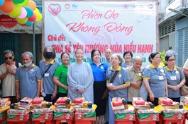 Chùa Lâm Viên tặng quà đến người khuyết tật, người khiếm thị và trẻ em mồ côi