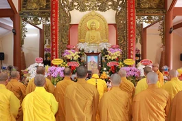 Trang nghiêm Lễ tưởng niệm Hòa thượng Thích Đạt Đạo, khai sơn chùa Bát Nhã (P.Bình Lợi Trung, TP.HCM)