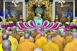 Trang nghiêm lễ tưởng niệm Trưởng lão Hòa thượng Thích Hải Tràng tại tổ đình Phổ Quang (P.Cầu Kiệu, TP.HCM)