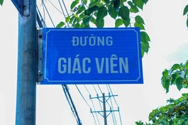 Biển tên đường Giác Viên - Ảnh: Nguyên Tài/BGN
