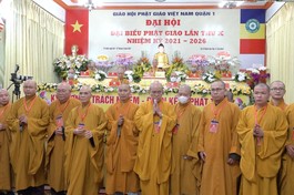 [Video] Đại hội Đại biểu Phật giáo quận I lần thứ X nhiệm kỳ 2021 - 2026