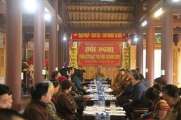 Quang cảnh tổng kết hội nghị tổng kết Phật sự năm 2020 tại Hà Giang