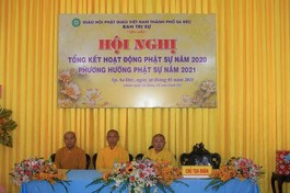 Chư tôn đức chủ tọa hội nghị