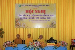 Chư tôn đức chủ tọa hội nghị