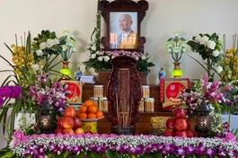 Di ảnh Ni trưởng Thích nữ Huệ Phước, trụ trì chùa Linh Phong (TP.Đà Lạt)