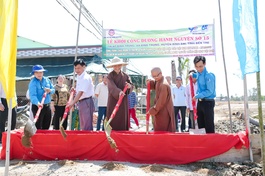 Khởi công xây dựng tuyến đường “Hạnh Nguyện số 15” tại xã Định Trung