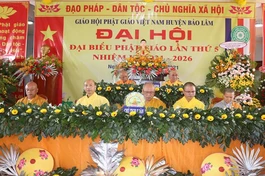 Chư tôn đức Chứng minh, Chủ tọa đoàn tại đại hội đại biểu Phật giáo huyện Bảo Lâm