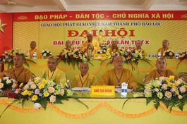Chư tôn đức Chứng minh, Chủ tọa đoàn tại đại hội đại biểu Phật giáo TP.Bảo Lộc nhiệm kỳ (2021-2026)