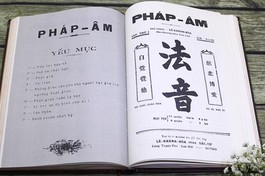 Tờ Pháp Âm ra đời vào tháng 8-1929 được Thư viện Huệ Quang ấn hành lại 