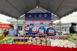 Phiên chợ 0 đồng tại huyện Gò Công Tây (tỉnh Tiền Giang)