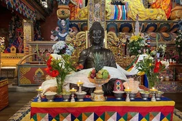 Tượng Phật bằng đồng được Ấn Độ trao tặng Bhutan vào ngày 19-6