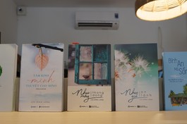 Các tác phẩm đã xuất bản của Lưu Đình Long - Ảnh: N.A