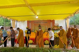 Chính thức khởi công xây dựng chùa Trúc Lâm Đầm Hà (chùa Sâu) - Ảnh: T. Đ. H