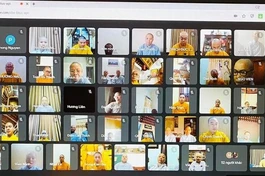 Chương trình được trực tuyến đến các chùa trong tỉnh