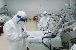 Bệnh viện Hồi sức Covid-19 TP.HCM, nơi điều trị bệnh nhân nặng, nguy kịch - Ảnh: Ngọc Dương