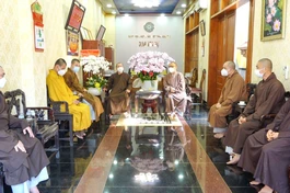 Phiên họp của Thường trực Ban Trị sự Phật giáo quận 3 do Thượng tọa Thích Thiện Bửu chủ trì