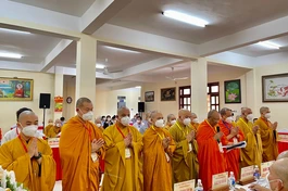 Tân Ban Trị sự Phật giáo quận Ninh Kiều nhiệm kỳ 2021-2026 ra mắt đại hội và phát biểu nhận nhiệm vụ