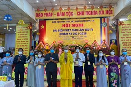 Tân Ban Trị sự Phật giáo huyện Đức Cơ ra mắt và phát biểu nhận nhiệm vụ tại hội nghị