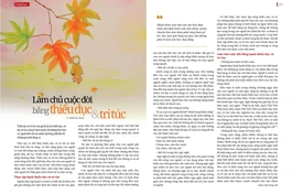 Bài trên Báo Giác Ngộ số 1129 - Thiết kế: Phòng Mỹ thuật BGN/Tống Viết Diễn