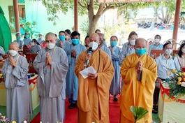 Tân Ban Trị sự Phật giáo huyện Thuận Bắc nhiệm kỳ 2021-2026 ra mắt đại hội 