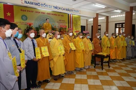 Đà Nẵng: Hội nghị tổng kết Phật sự và chuẩn y nhân sự Ban Trị sự Phật giáo quận Sơn Trà (2021-2026) 