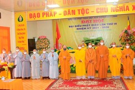 Đồng Tháp: Đại hội đại biểu Phật giáo huyện Cao Lãnh lần thứ IX, nhiệm kỳ 2021-2026