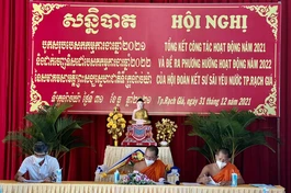 Hội nghị tổng kết hoạt động năm 2021 của Hội Đoàn kết Sư sãi yêu nước TP.Rạch Giá