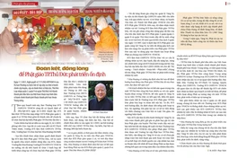 Bài trên Báo Giác Ngộ số 1135 - Thiết kế: Phòng Mỹ thuật BGN/Tống Viết Diễn