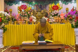 Chính thức khai ấn mở đầu cho lễ "Khai bút, cầu trí tuệ" Xuân Nhâm Dần 2022