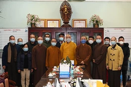 Văn phòng I Trung ương GHPGVN gặp mặt đầu Xuân Nhâm Dần tại chùa Quán Sứ, TP.Hà Nội