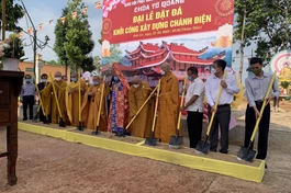 Chính thức khởi công xây dựng chánh điện chùa Từ Quang