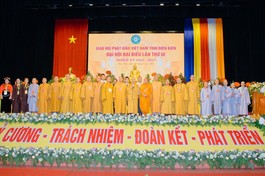 Tân Ban Trị sự Phật giáo tỉnh Điện Biên, nhiệm kỳ 2022-2027 ra mắt đại hội