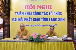Lạng Sơn: Hội nghị triển khai công tác tổ chức Đại hội Phật giáo tỉnh lần thứ III 