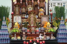 Di ảnh cố Trưởng lão Hòa thượng Thích Từ Nhơn tại tổ đường chùa Phước Thạnh