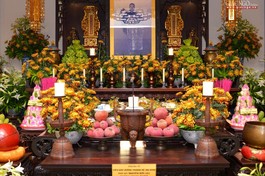 Di ảnh cố Thượng tọa Thích Minh Phát tại chùa Viên Giác