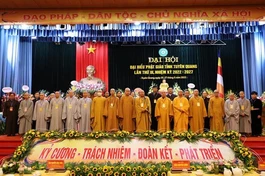 Tân Ban Trị sự GHPGVN tỉnh Tuyên Quang, nhiệm kỳ 2022-2027 ra mắt và phát biểu nhận nhiệm vụ tại đại hội