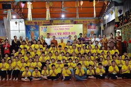 Lễ bế mạc khóa tu mùa hè “Gieo hạt bồ đề" năm 2022 tại chùa Thiên Trúc