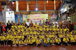 Lễ bế mạc khóa tu mùa hè “Gieo hạt bồ đề" năm 2022 tại chùa Thiên Trúc