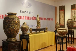 Không gian trưng bày cổ vật gốm Satsuma - Nhật Bản