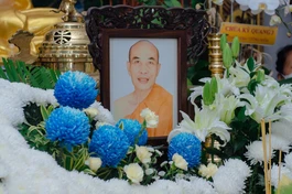 Di ảnh cố Hòa thượng Thích Giác Thông - Ảnh: Đăng Huy